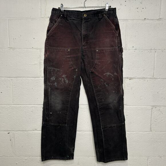 Vintage Carhartt DoubleKnee Carpenter Pants “Black” B01 BLK